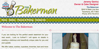 The Bakerman - Website Design