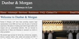 Dunbar & Morgan Attorneys at Law - Website Design