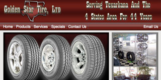 Golden Star Tire Company - Website Design