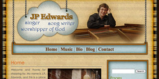 JP Edwards Music - Website Design
