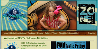 Kids At The Springs - Website Design